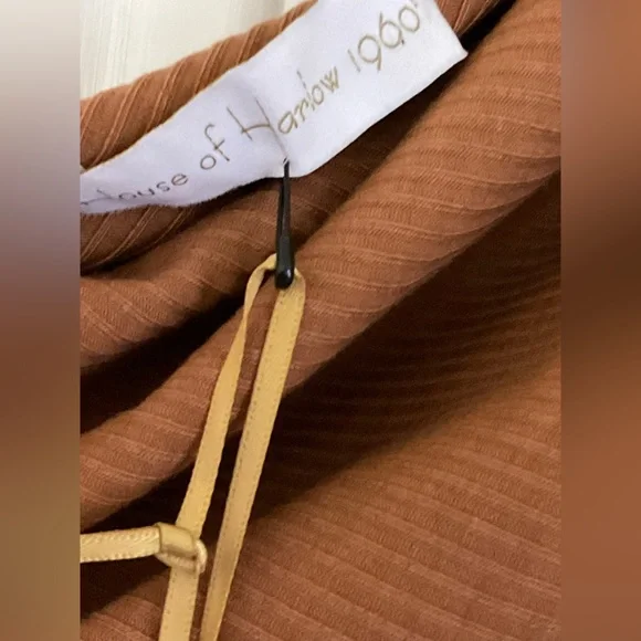 House of HARLOW 1960 One Shoulder Ribbed Dress. Size XS - Picture 3 of 13